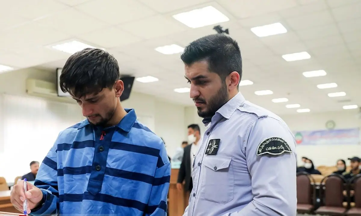 (تصاویر) جلسه قرائت حکم بدوی پرونده زورگیر مسلح اتوبان نیایش