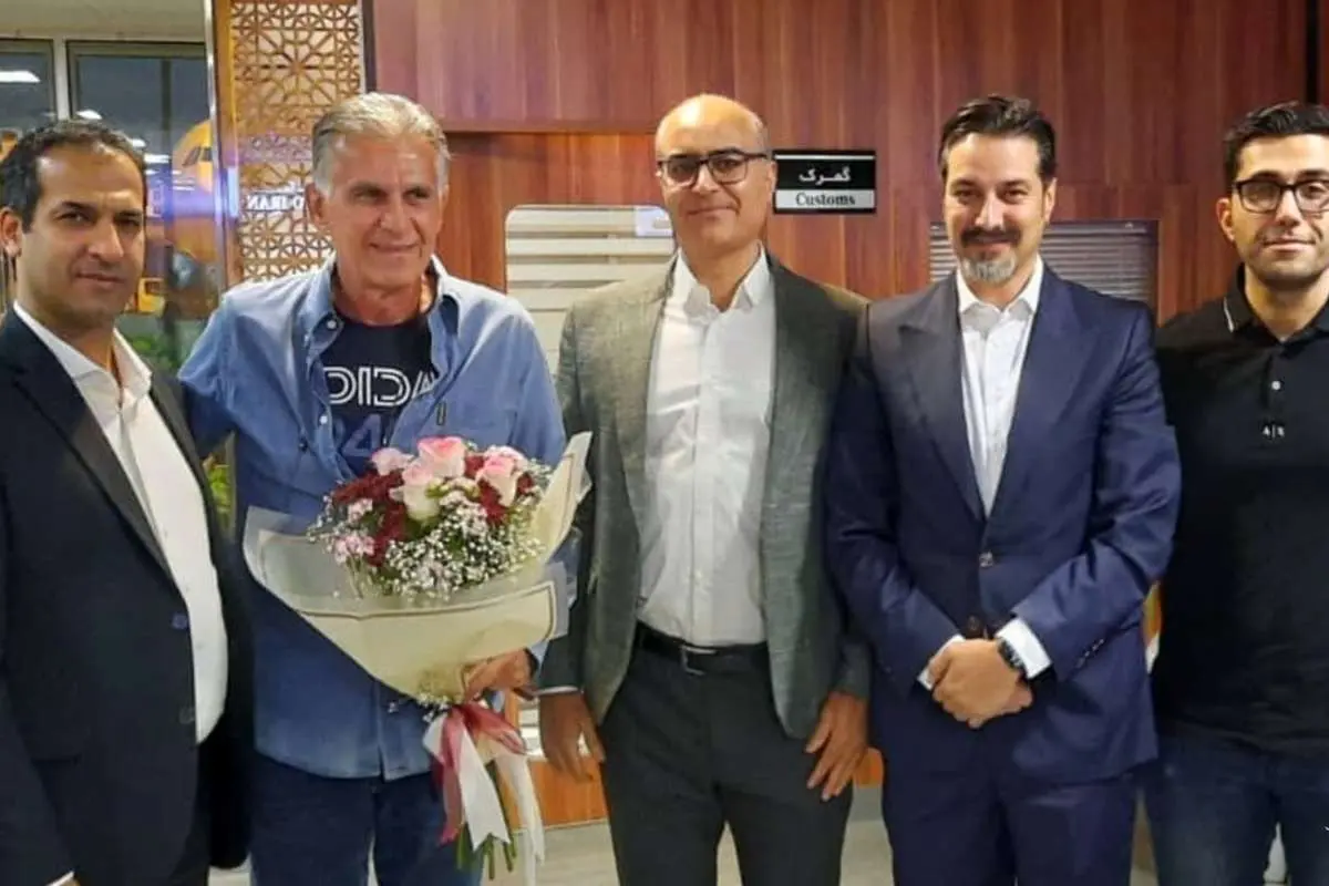 (عکس) لحظه ورود کارلوس کیروش به ایران
