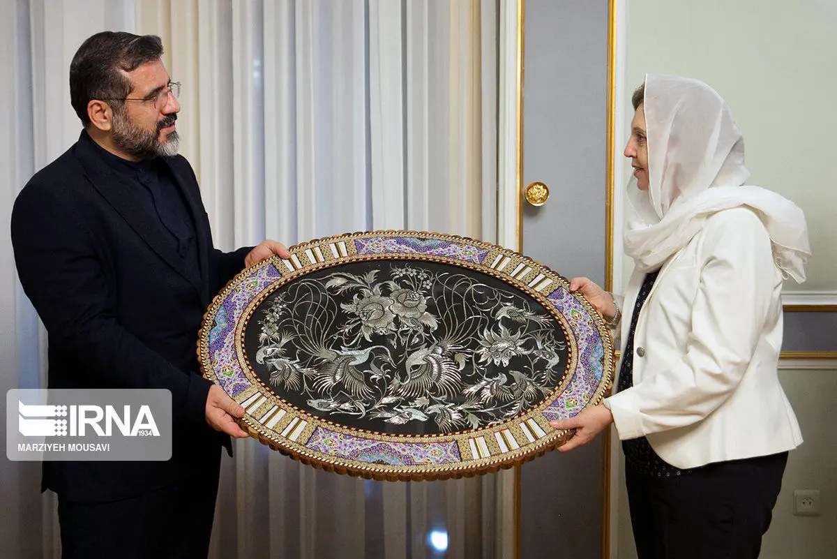(تصاویر) حجاب وزیر فرهنگ سوریه در سفر به ایران