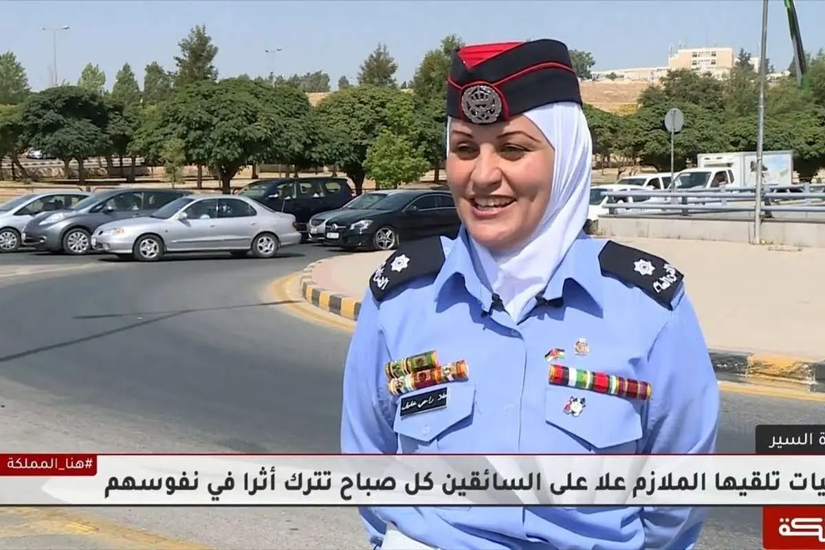 (ویدئو) پادشاه اردن خانم پلیس معروف را غافلگیر کرد