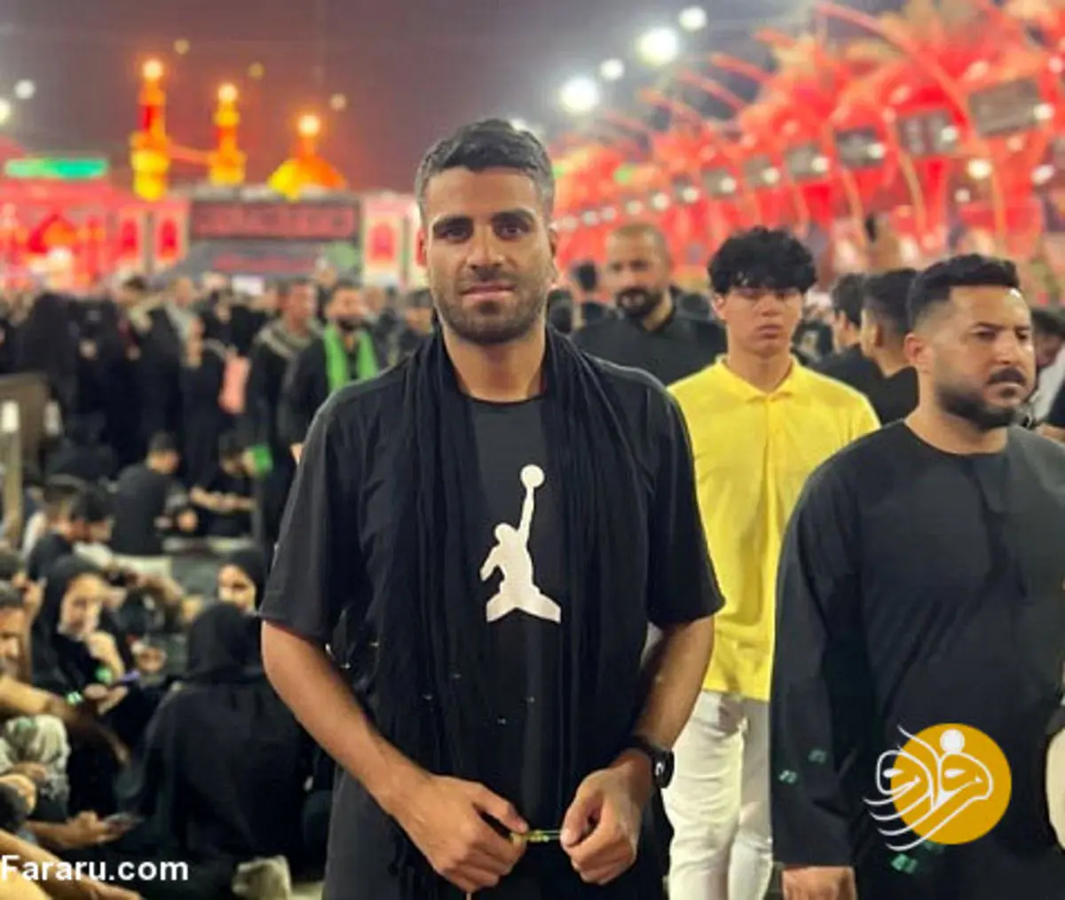(عکس) محمدحسین مرادمند در پیاده‌روی اربعین