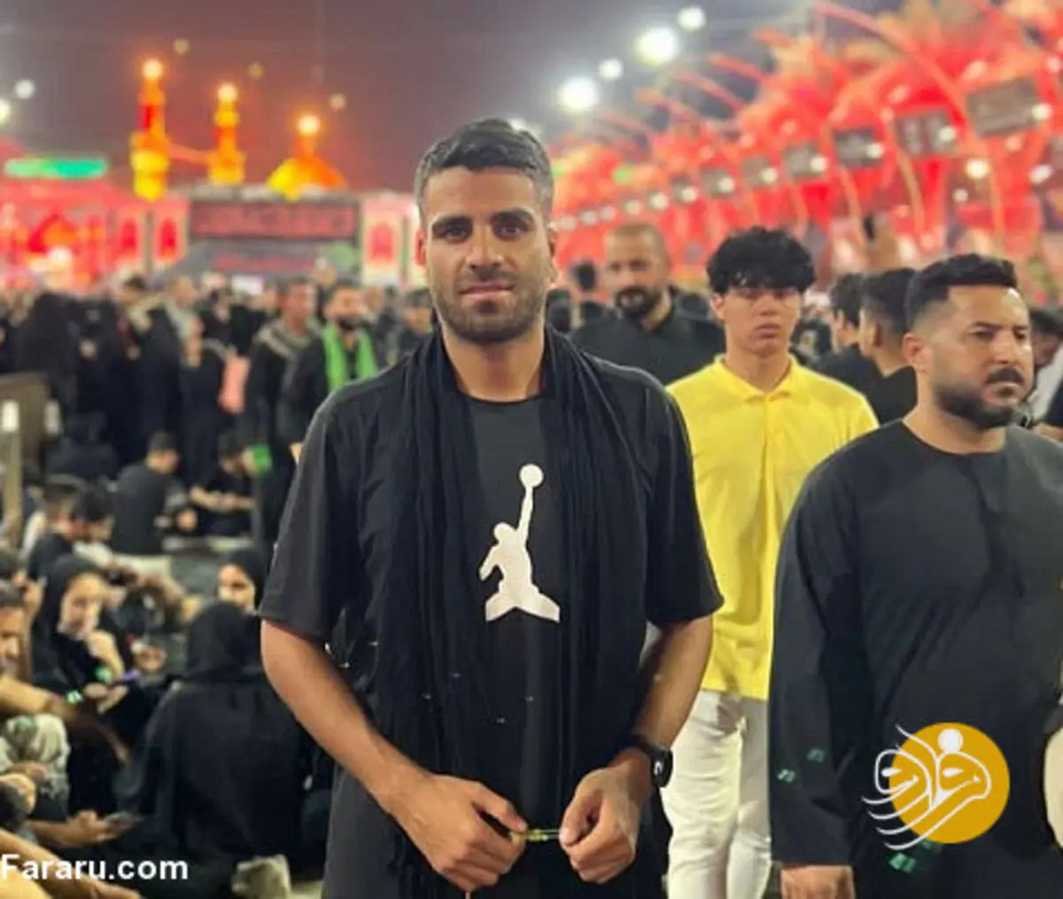 (عکس) محمدحسین مرادمند در پیاده‌روی اربعین