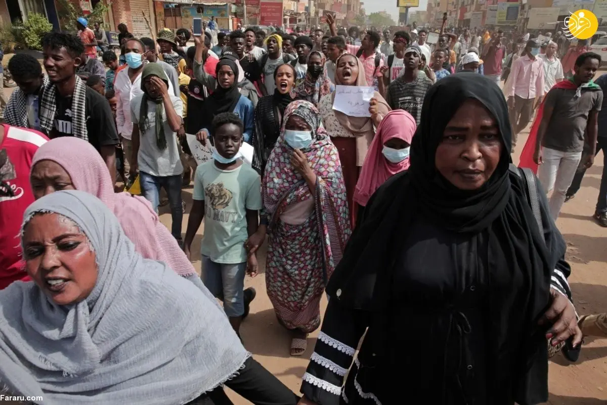 (تصاویر) تظاهرات ضد کودتای نظامی در سودان