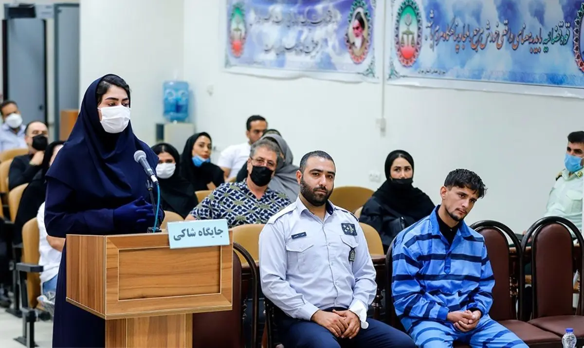 (تصاویر) اولین تصاویر از زورگیر اتوبان نیایش در دادگاه