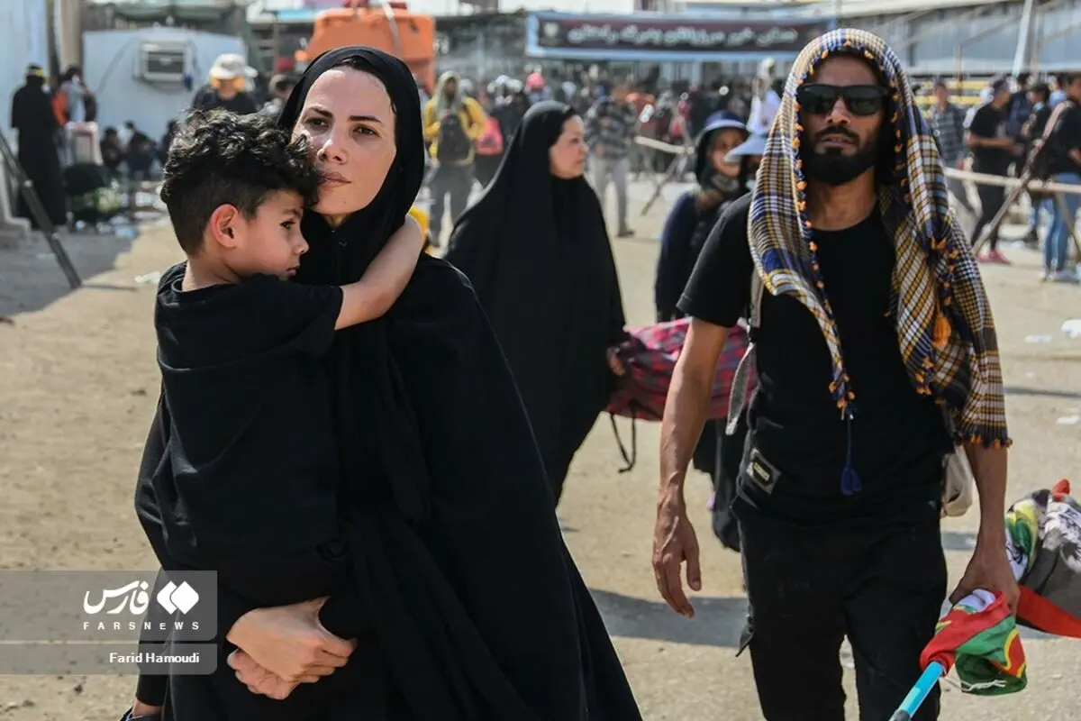 (تصاویر) بازگشت زائران اربعین از مرز شلمچه