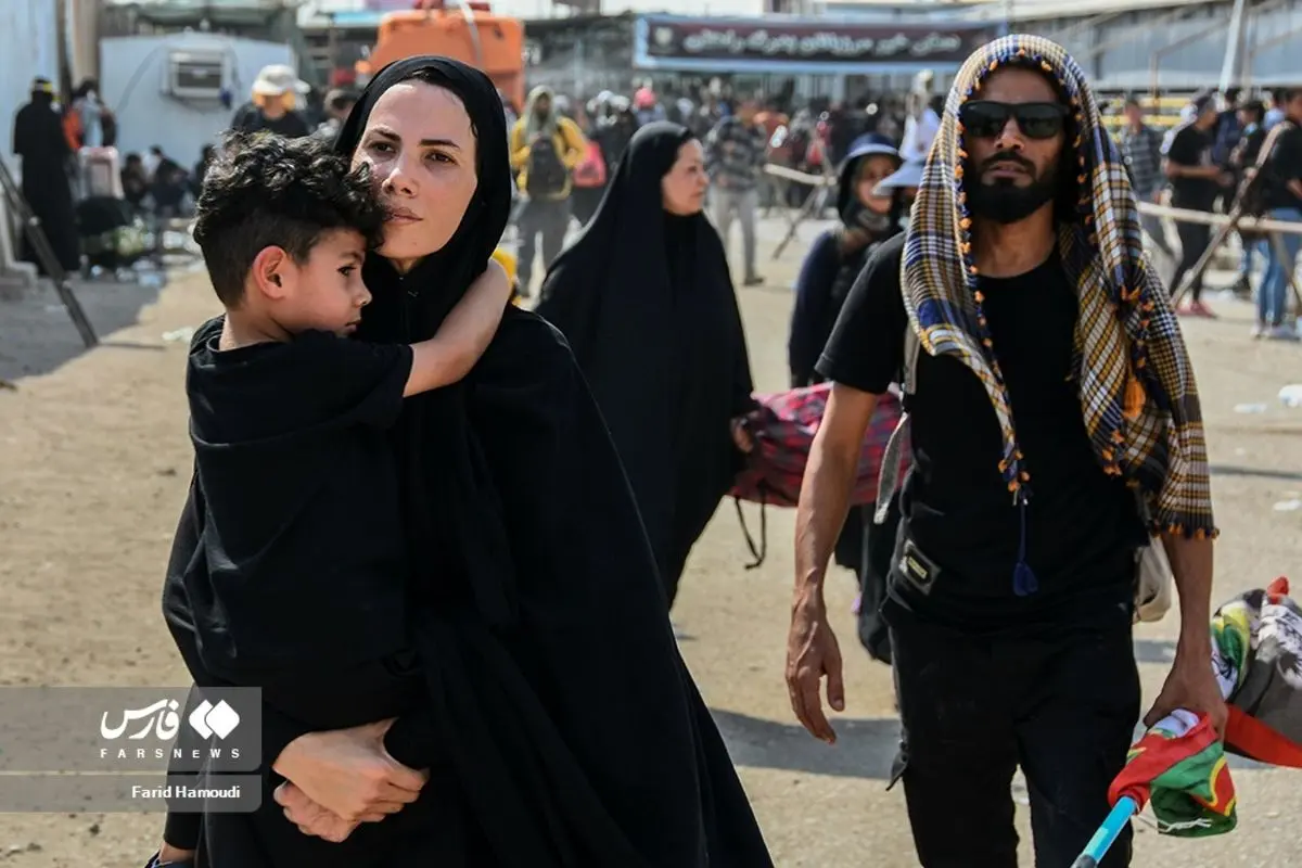 (تصاویر) بازگشت زائران اربعین از مرز شلمچه