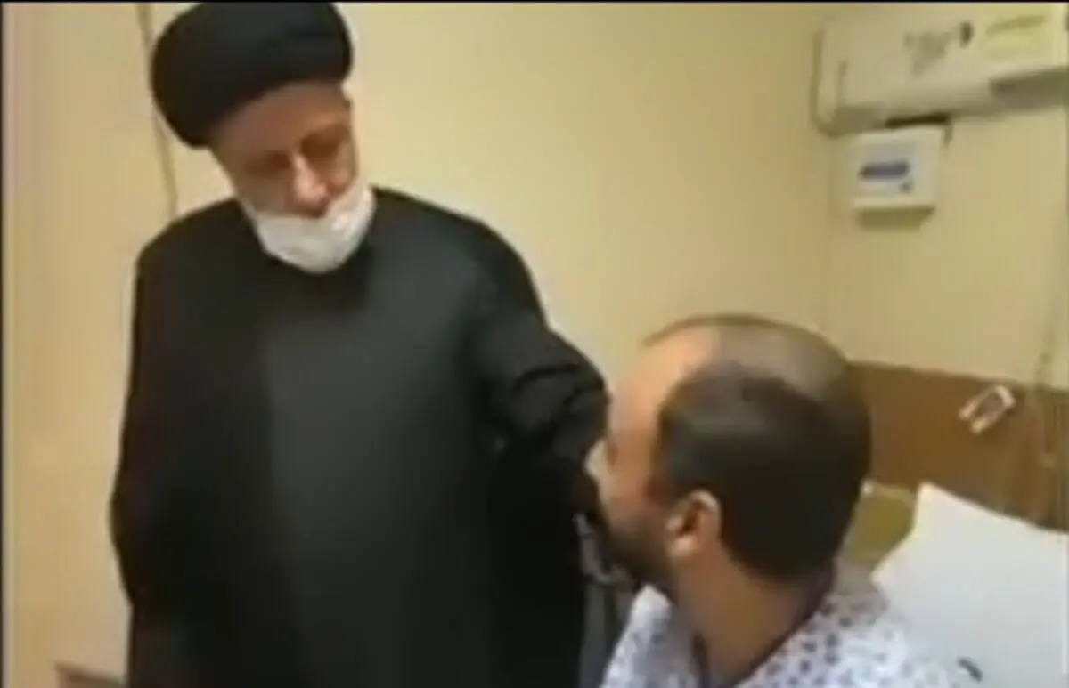 (ویدئو) عیادت رئیسی از تعدادی از مجروحان ناآرامی‌های اخیر