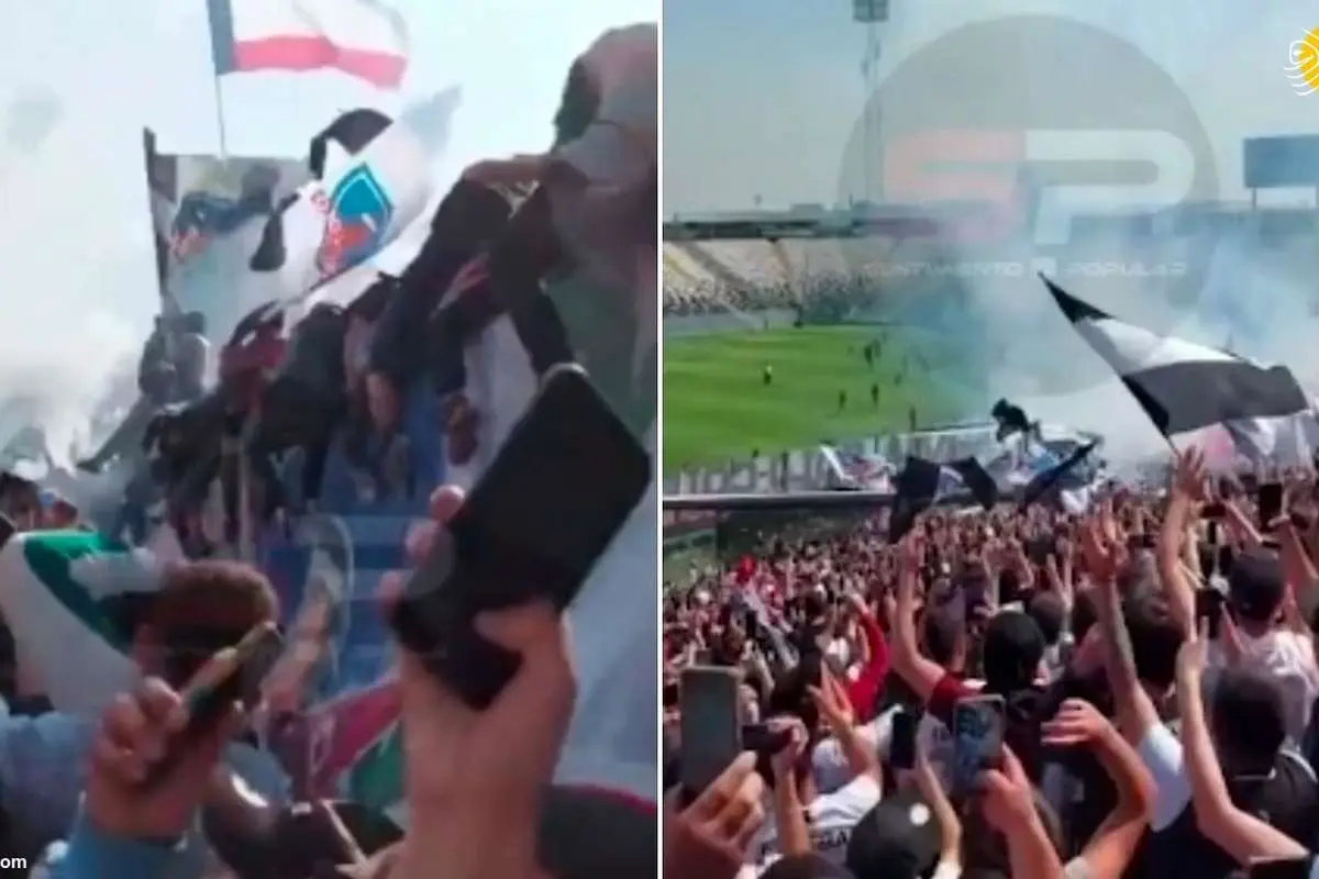 (ویدئو) ریزش بخشی از جایگاه هواداران تیم محبوب شیلی