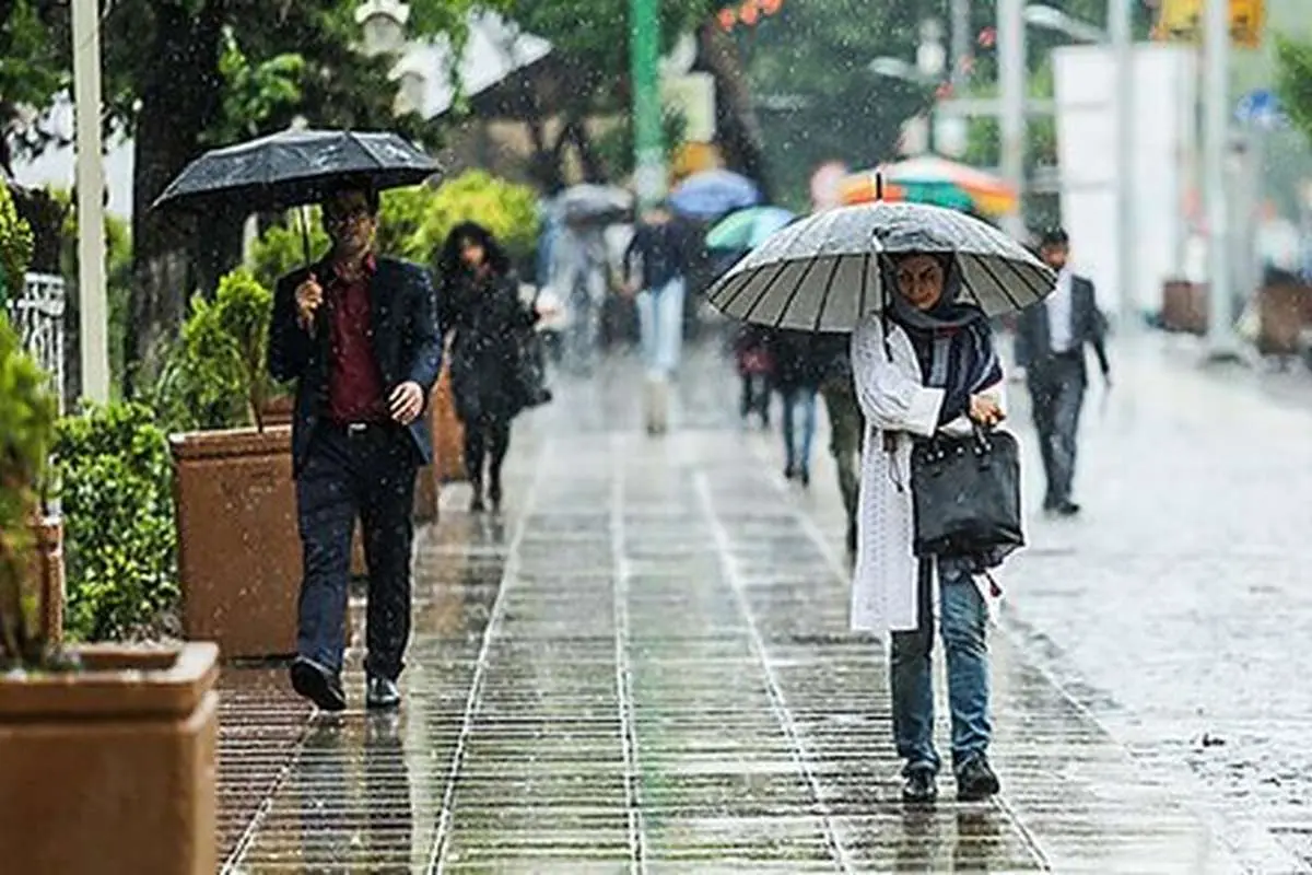 بارش باران در ۱۲ استان و کاهش دما تا ۶ درجه در ۱۳ استان