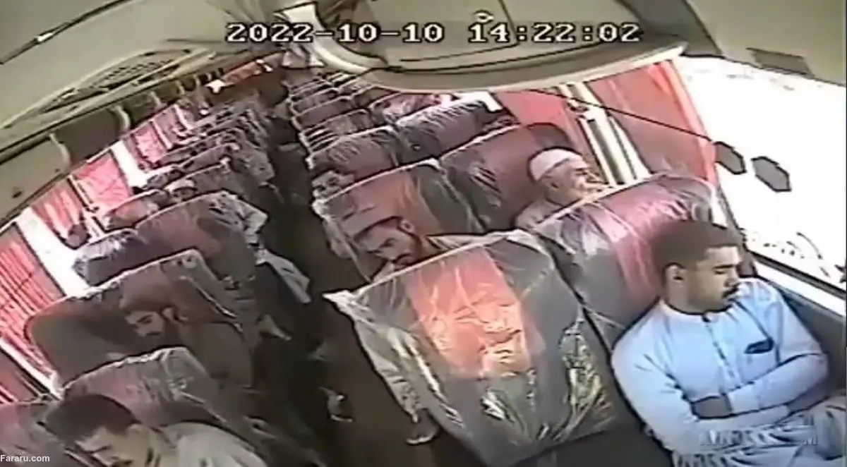 (ویدئو) حادثه وحشتناک برای یک اتوبوس؛ وقتی مسافران خواب بودند