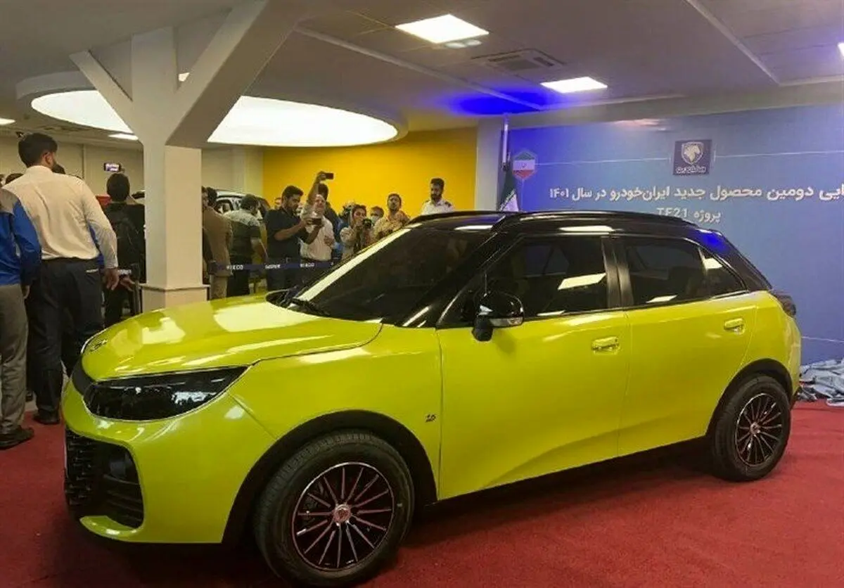 (تصاویر) تی اف ۲۱، خودرو جدید «ایران‌خودرو» رونمایی شد