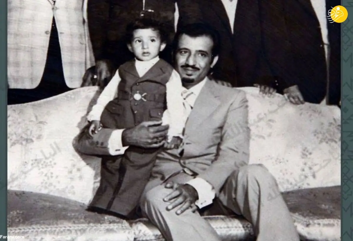عکس دیده نشده از پادشاه عربستان با ۵ پسرش