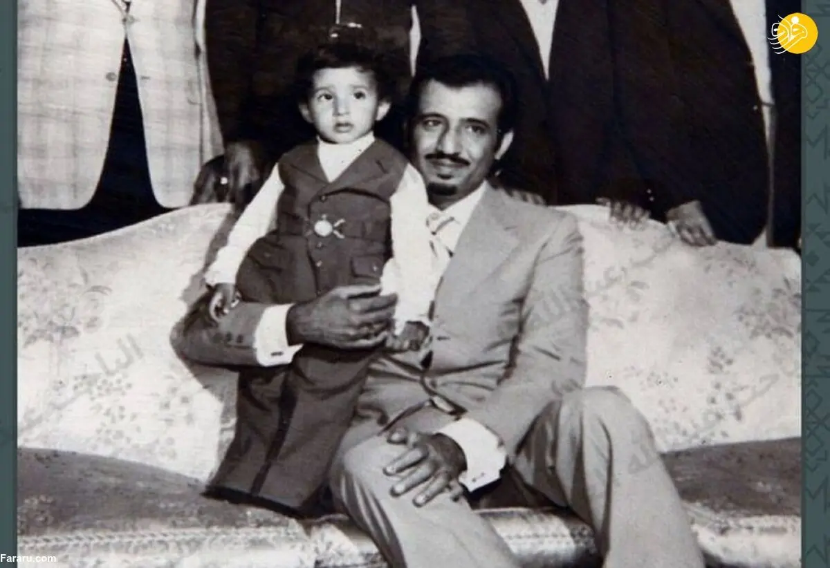 عکس دیده نشده از پادشاه عربستان با ۵ پسرش