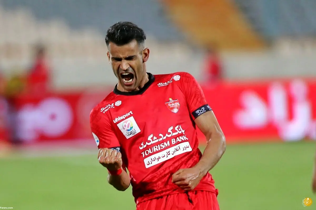 (عکس) مهاجم مصدوم پرسپولیس، گل‌محمدی را سورپرایز کرد