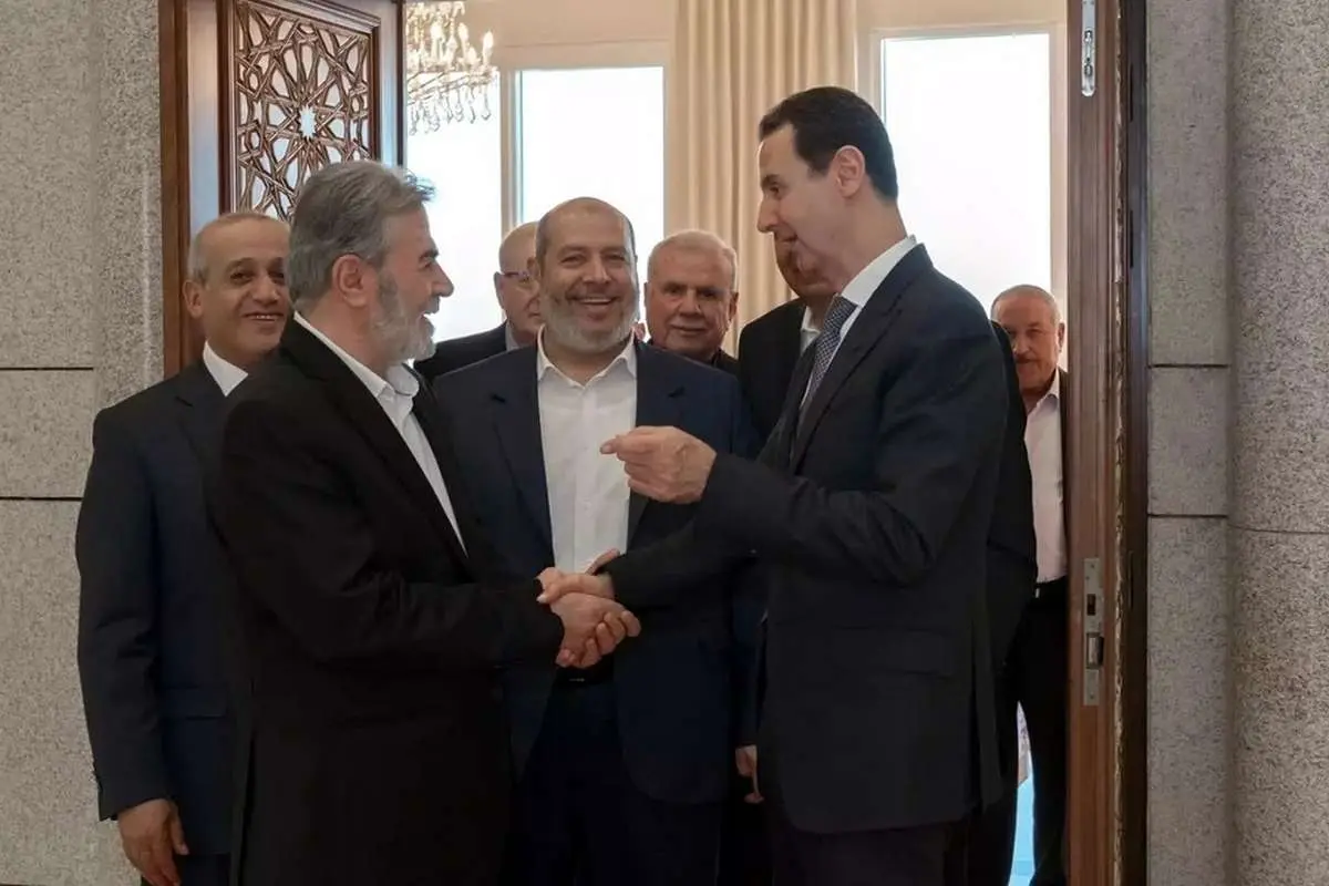 (ویدئو) دیدار نمایندگان مقاومت فلسطین با بشار اسد پس از ۱۰ سال