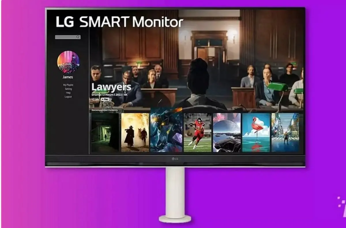 اولین مانیتور هوشمند ال جی با سیستم عامل WebOS 22 معرفی شد