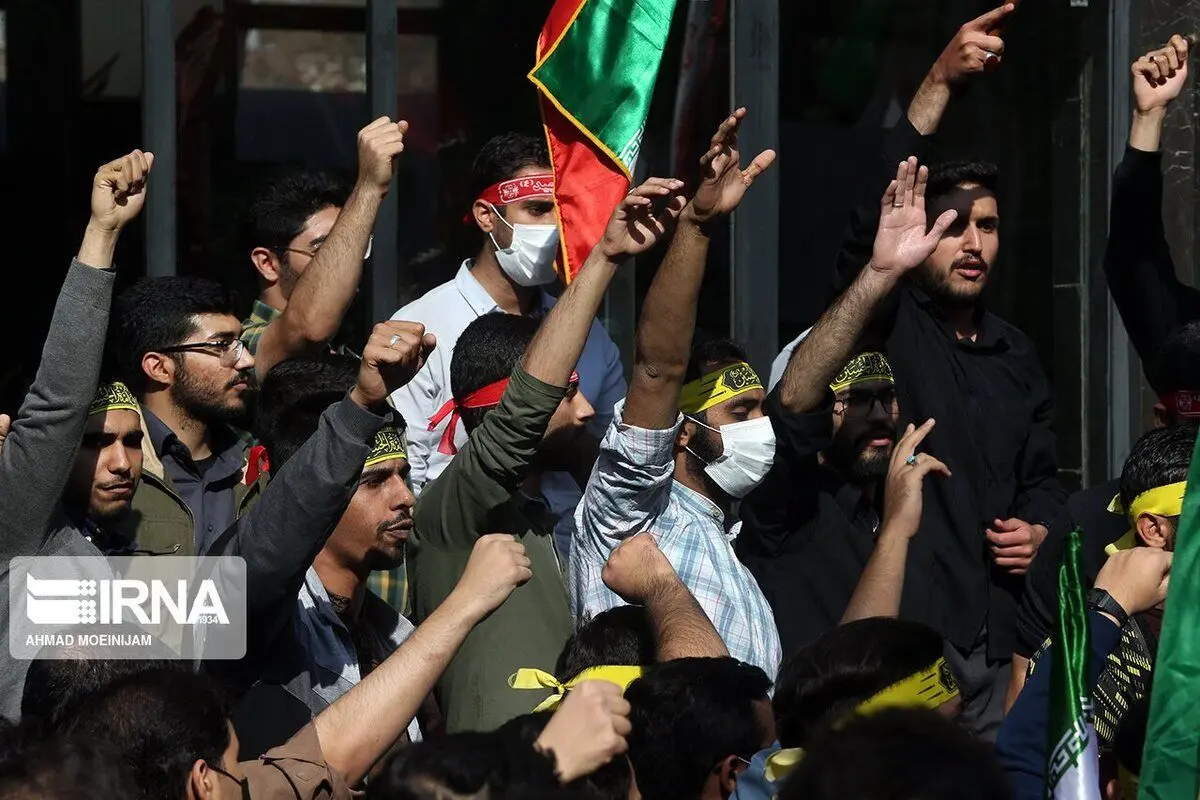 (تصاویر) تجمع دانشجویان دانشگاه خواجه نصیر