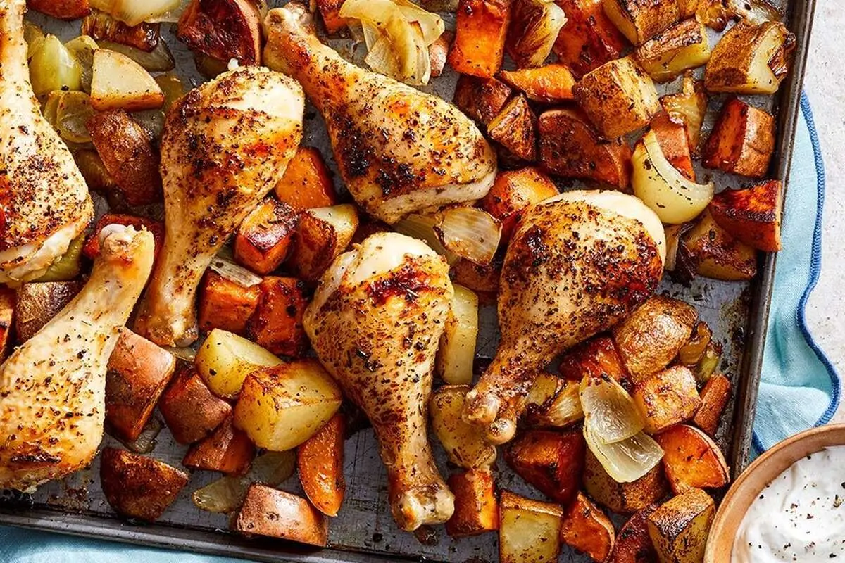 طرز تهیه مرغ داخل فر؛ بدون روغن و لذیذ