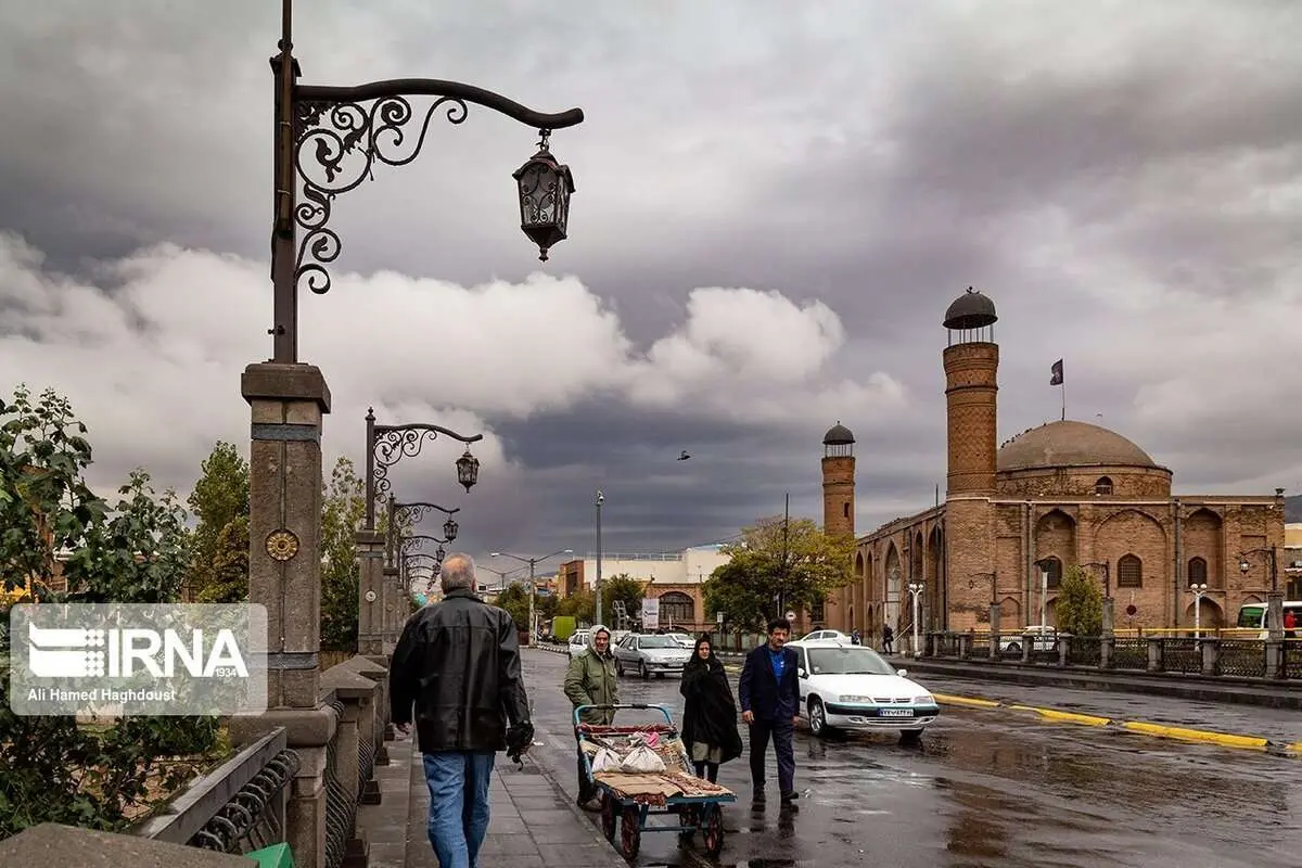 (تصاویر) باران پاییزی در تبریز