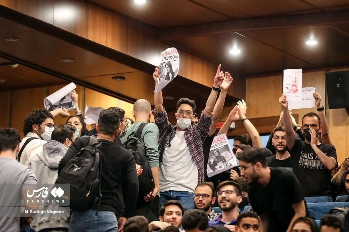 (تصاویر) حاشیههای حضور سخنگوی دولت در دانشگاه خواجهنصیر