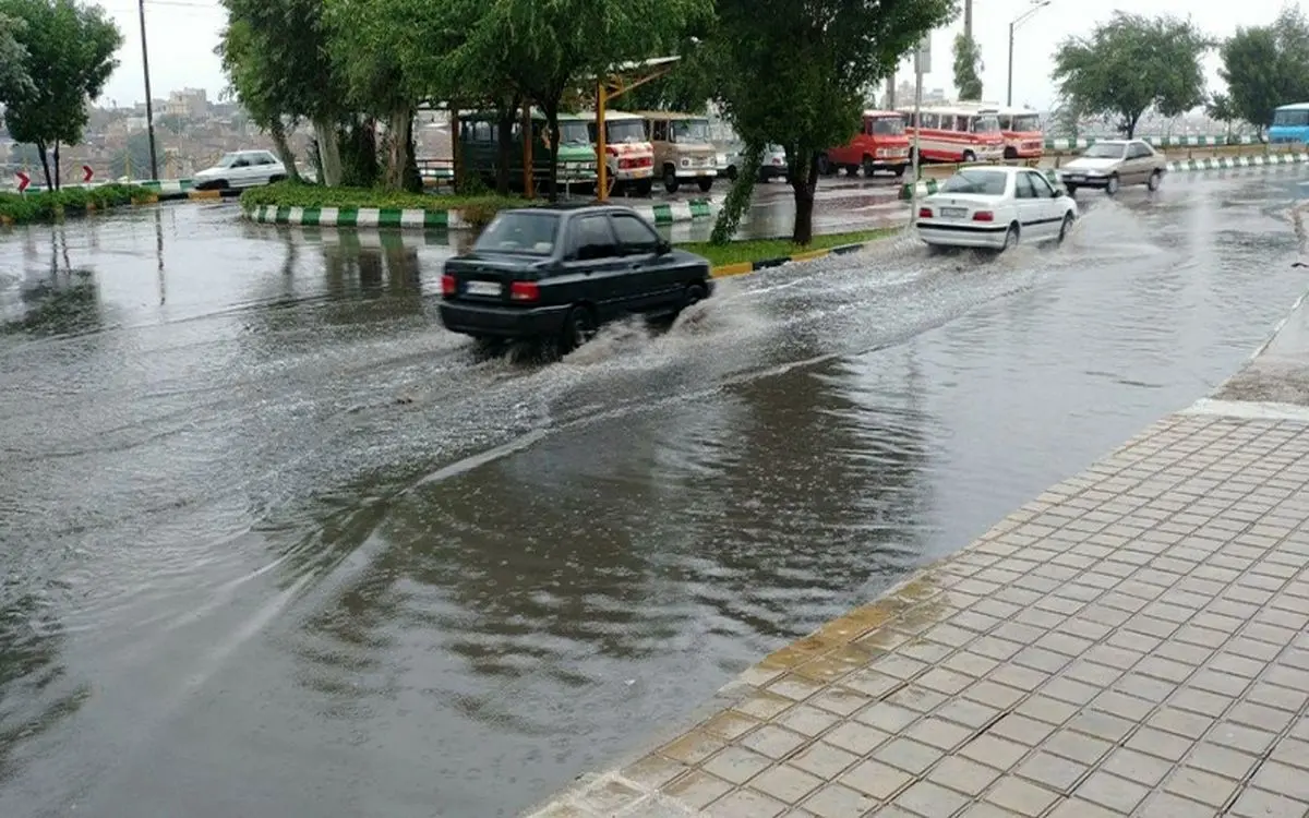 (ویدئو) وضعیت عجیب خیابان‌های شیراز پس از بارندگی دیشب