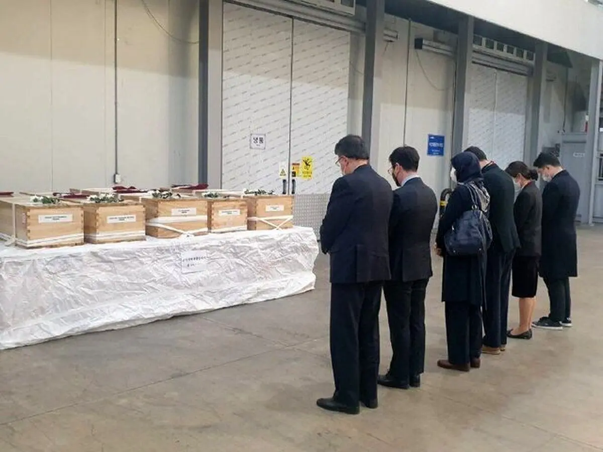 انتقال پیکر ۵ ایرانی فوت شده در هالووین کره‌جنوبی به کشور