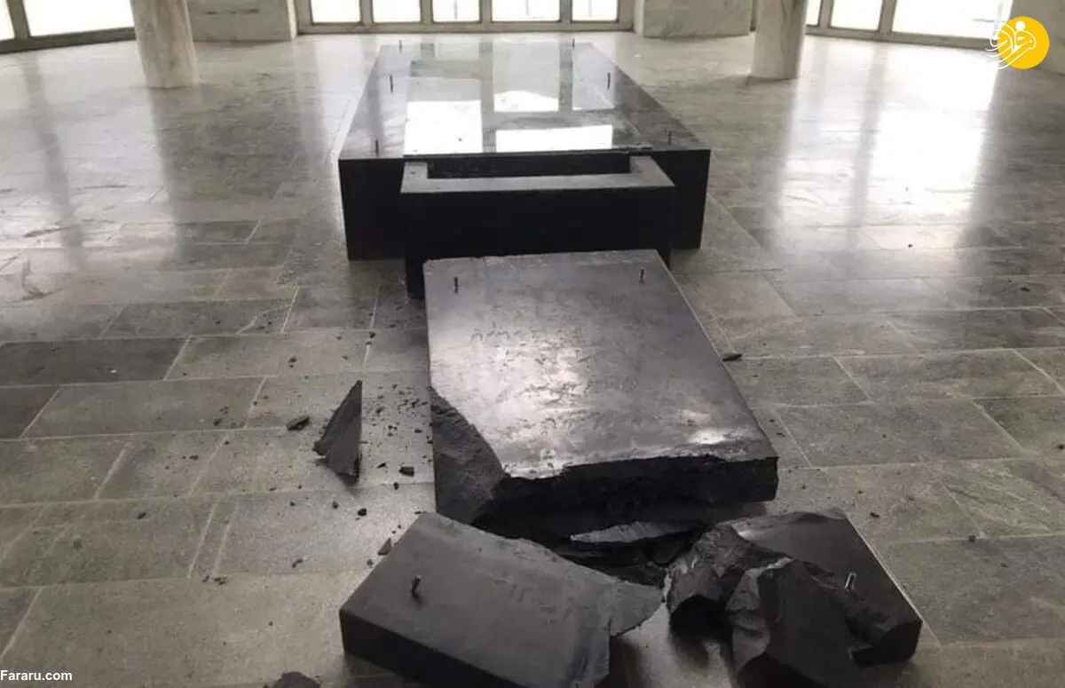 (ویدئو) جنگجویان طالبان سنگ قبر احمدشاه مسعود را شکستند