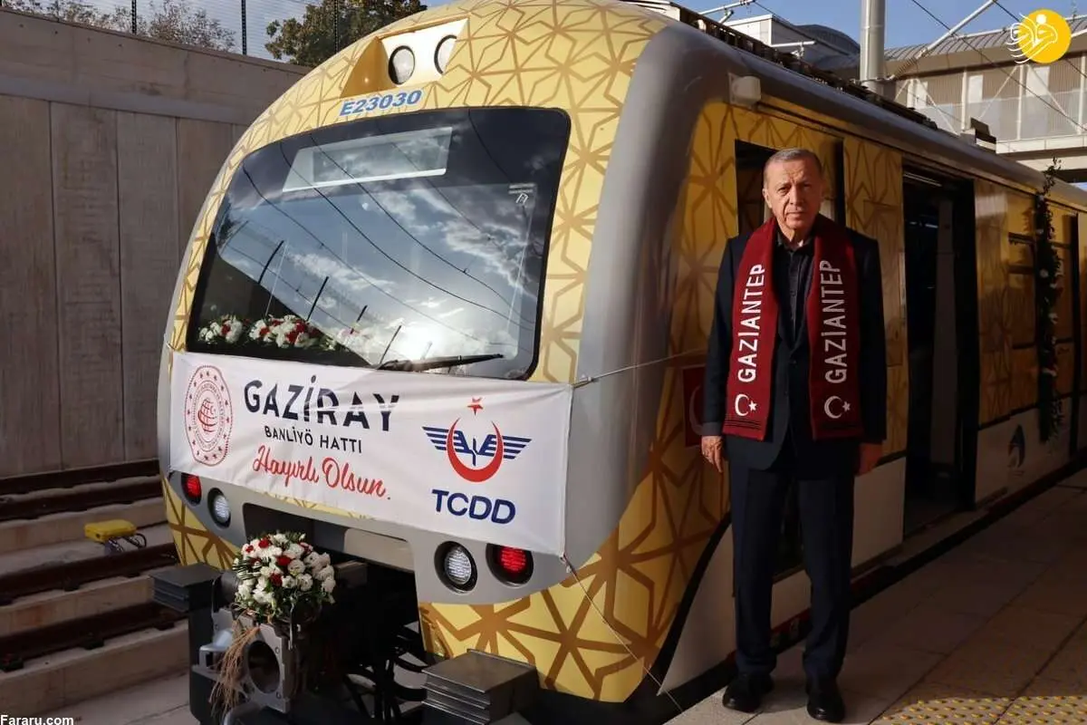 (ویدئو) اردوغان راننده قطار شد