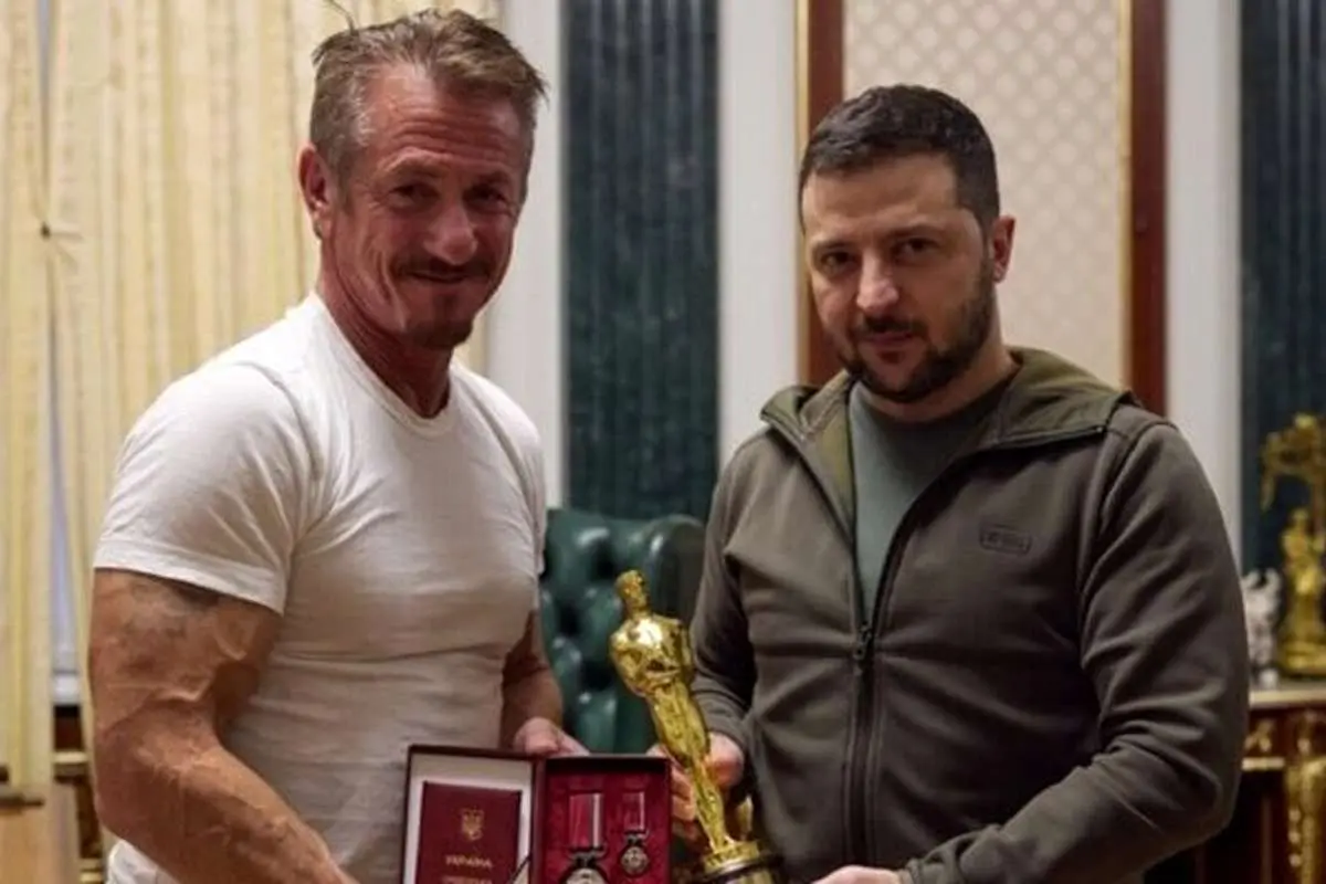 «شان پن» به رییسجمهور اوکراین اسکار داد!