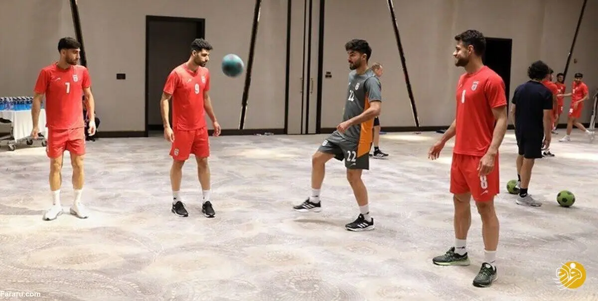 (عکس) تمرین صبحگاهی تیم ملی در هتل