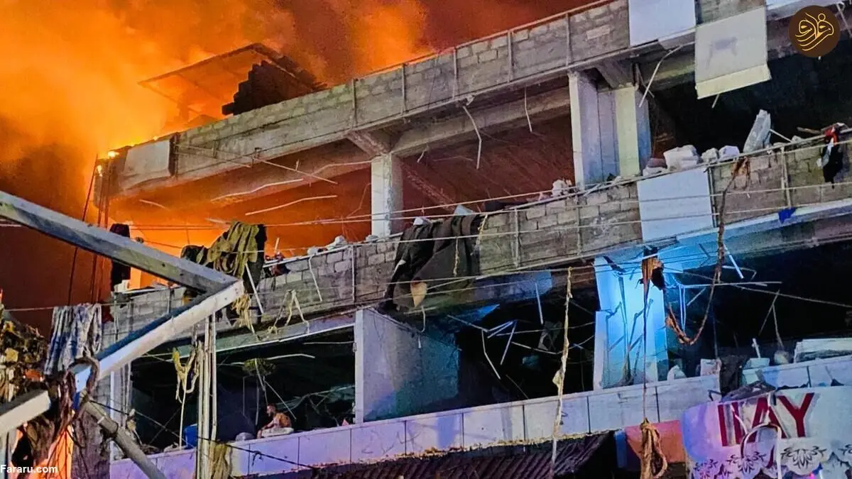 (تصاویر) انفجار گاز در ساختمان مسکونی در دهوک عراق