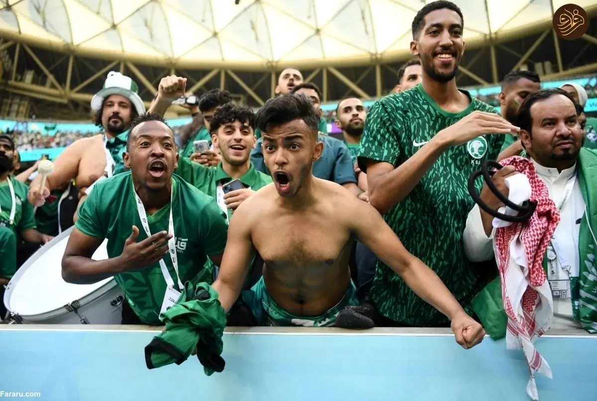 (ویدئو) خوشحالی عجیب شهروند عربستانی پس از گل دوم