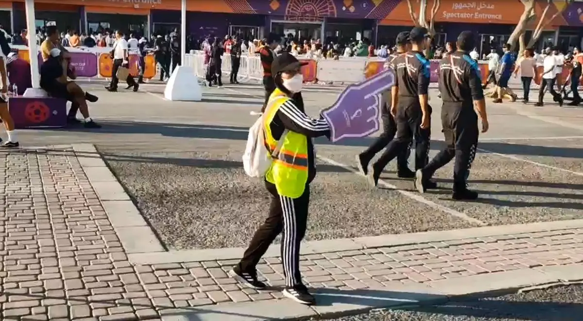 (ویدئو) شغل انگشتی در جام جهانی قطر!