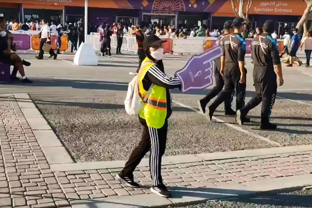 (ویدئو) شغل انگشتی در جام جهانی قطر!