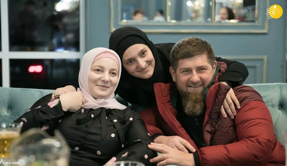 (عکس) همسر رهبر چچن با ۱۴ فرزند