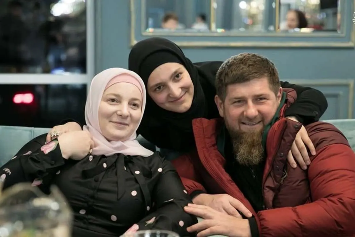 (عکس) همسر رهبر چچن با ۱۴ فرزند