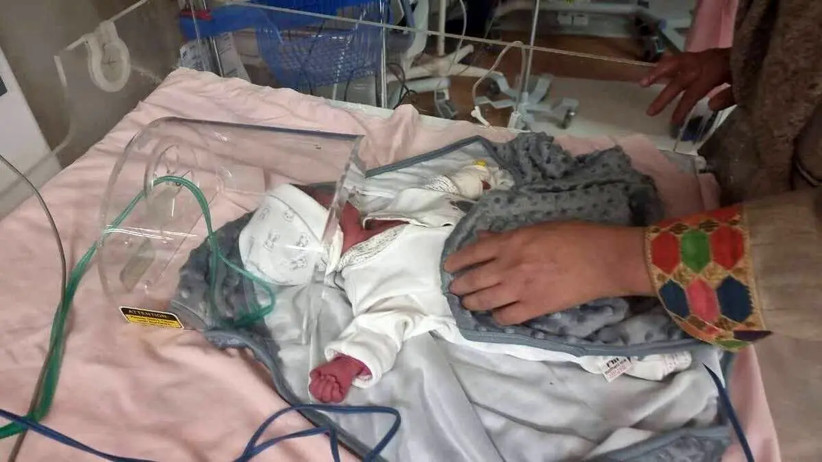 (تصویر) یک زن ۳۵ ساله در کرمان پنج قلو به دنیا آورد