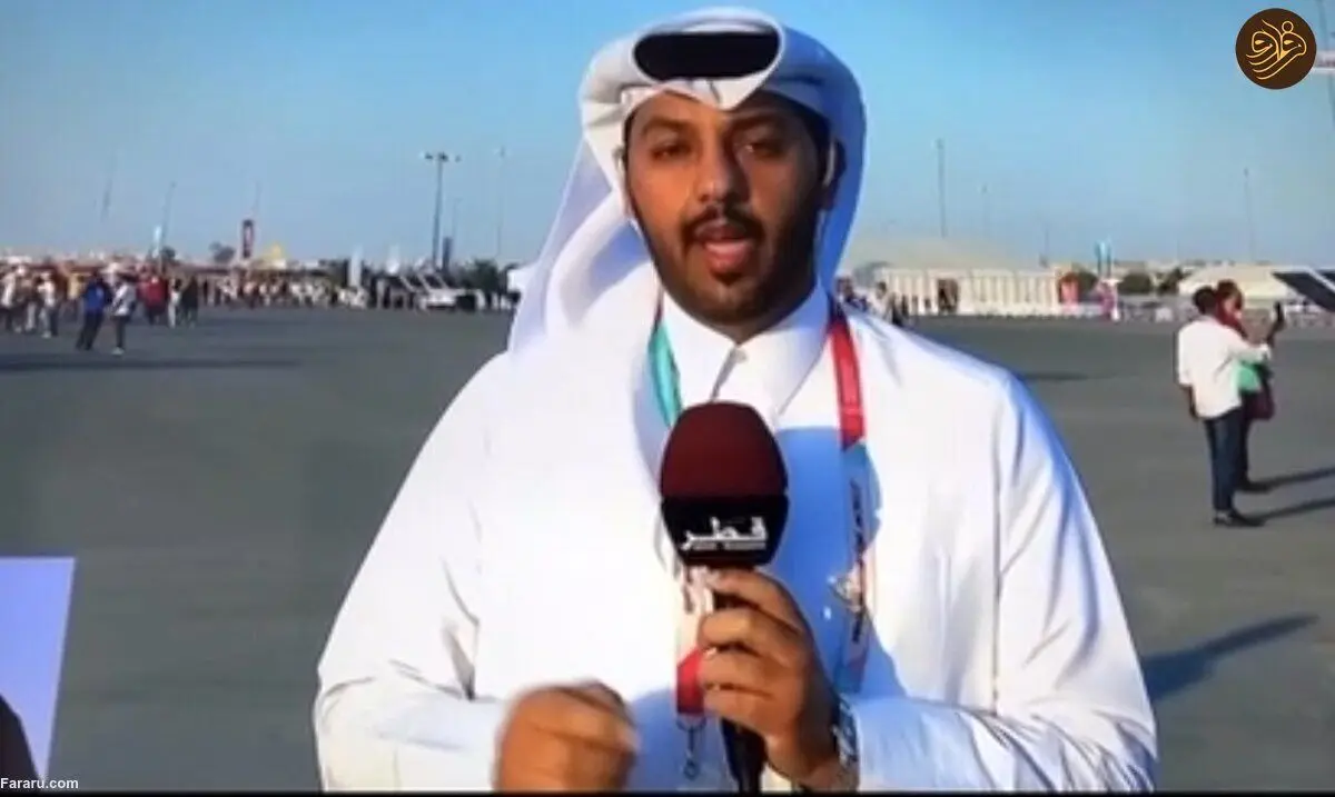 (ویدئو) غش کردن خبرنگار قطری در پخش زنده 