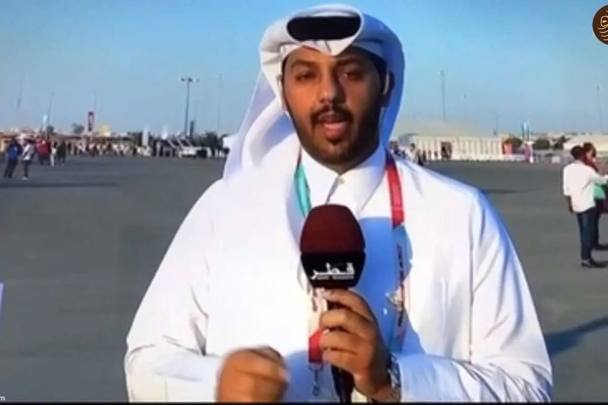 (ویدئو) غش کردن خبرنگار قطری در پخش زنده 