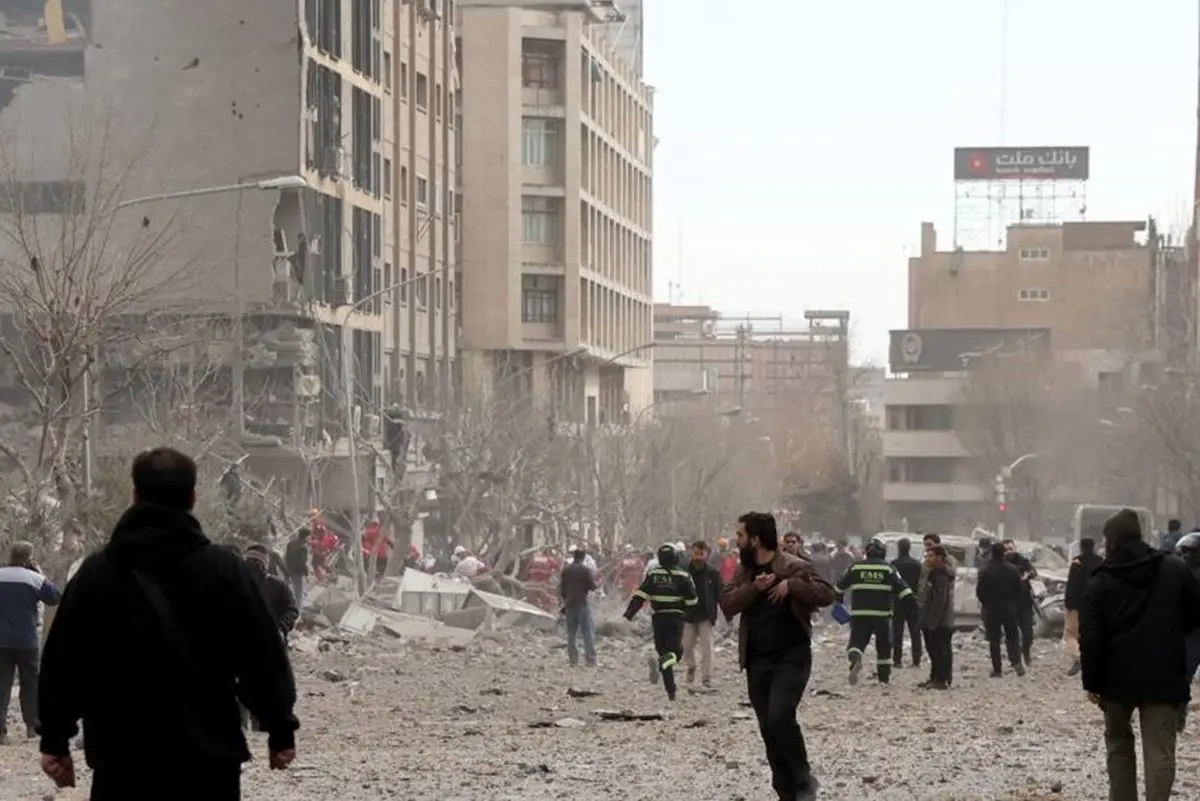 آسیب‌ حمله اسرائیل به خیابان قرنی، میدان فردوسی