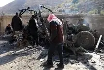 تصاویر؛ رد خونین حمله اسرائیل به روستایی در سوریه