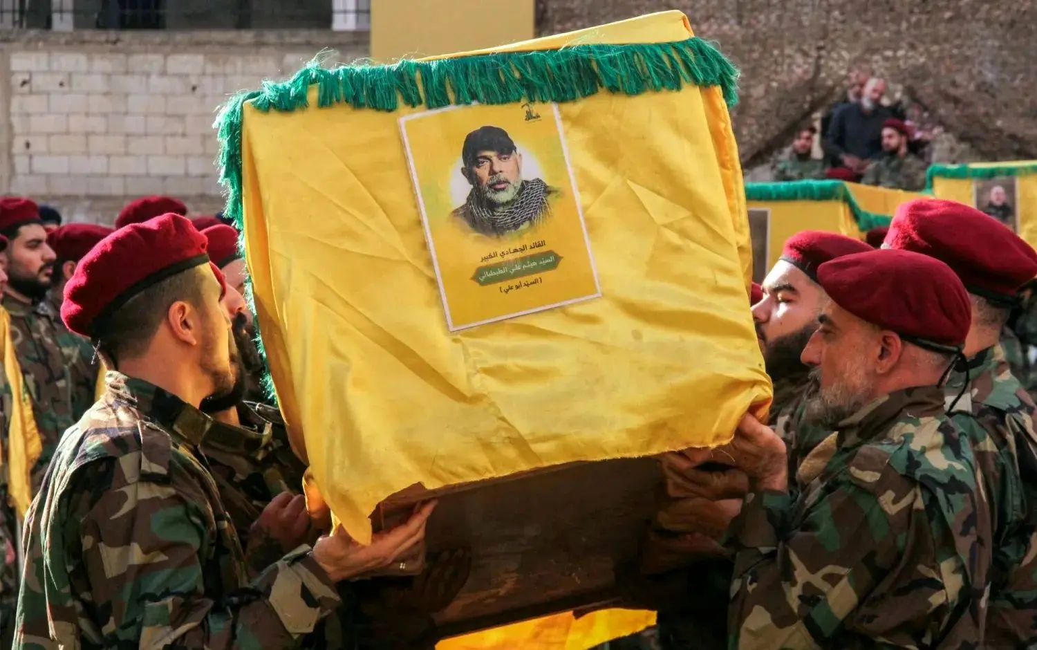 مراسم تشییع فرمانده نظامی ارشد حزب الله