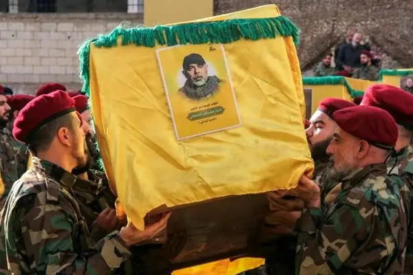 مراسم تشییع فرمانده نظامی ارشد حزب الله