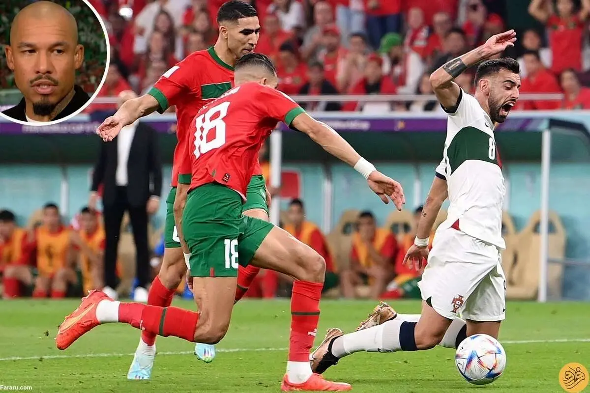 حمله به ستاره پرتغال؛ او باز هم بر زمین افتاد