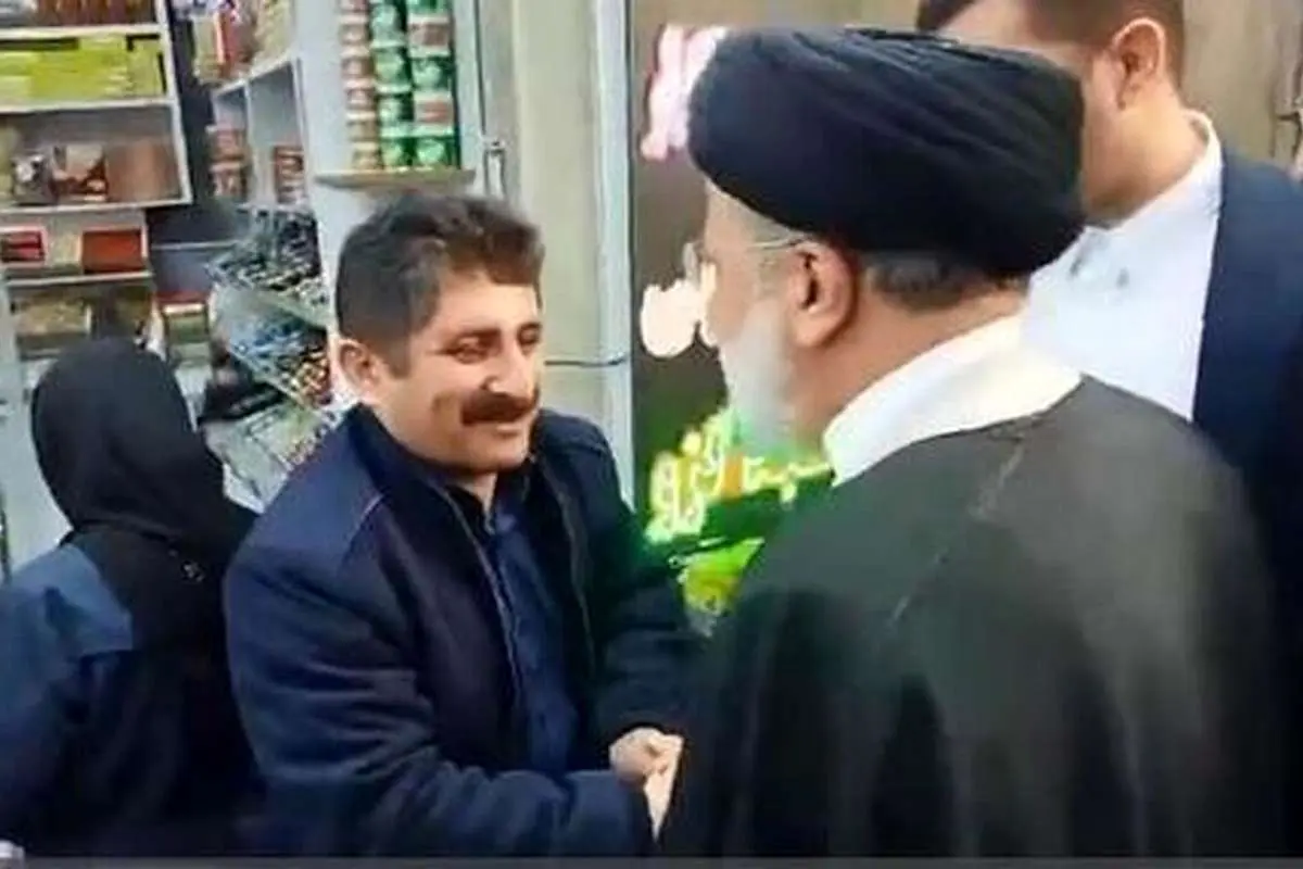 (ویدئو) حضور رئیسی در بازار سنندج