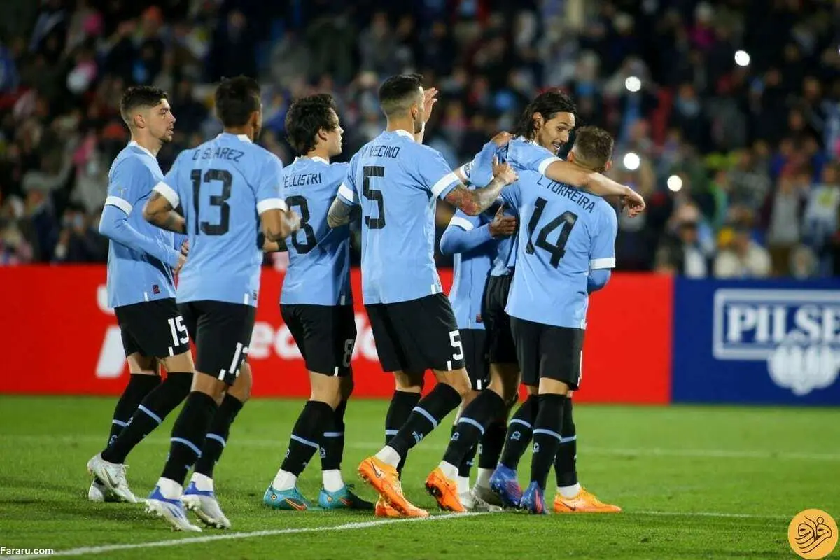 حذف ناباورانه اروگوئه با وجود پیروزی برابر غنا