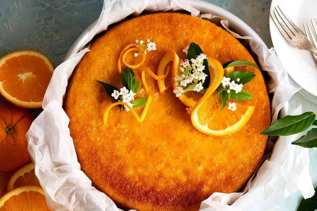 طرز تهیه کیک پرتقال و گردو