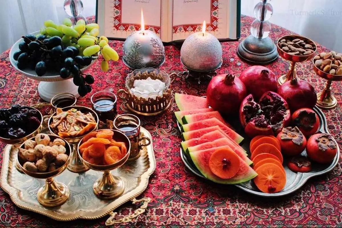 (اینفوگرافیک) لیست خوراکیهای شب یلدا