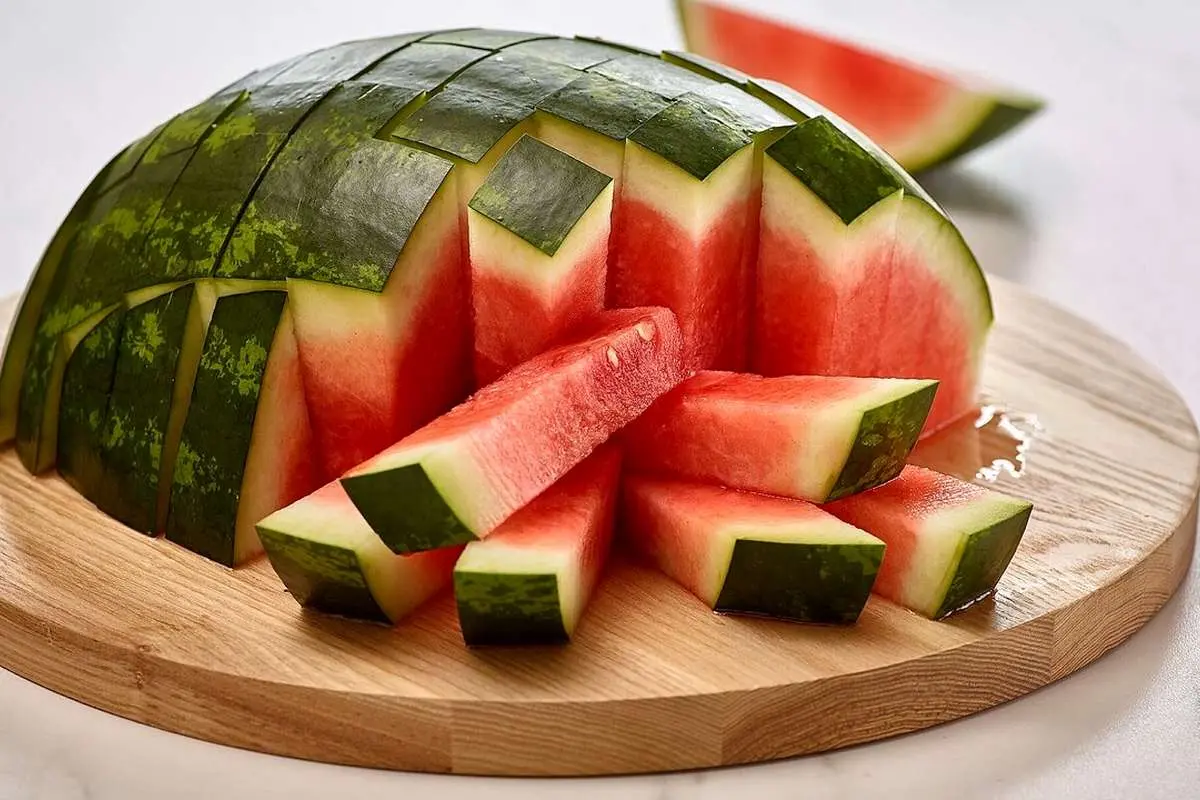 (ویدیو) ۹روش عالی برای بریدن هندوانه شب یلدا