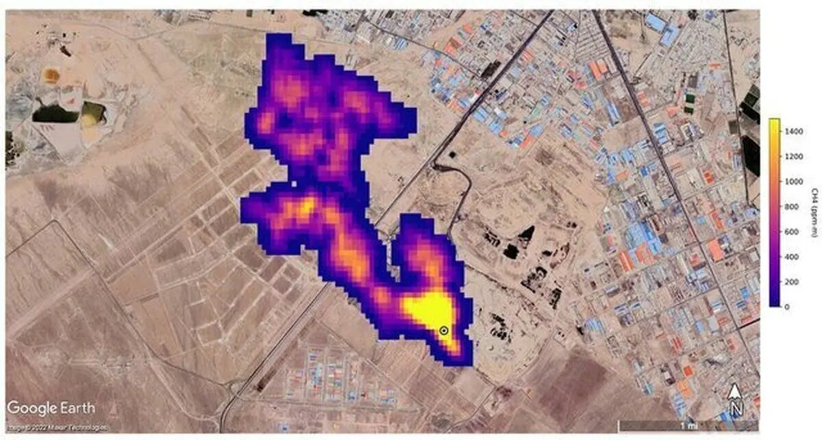 ابرتوده متان قابل کتمان نیست